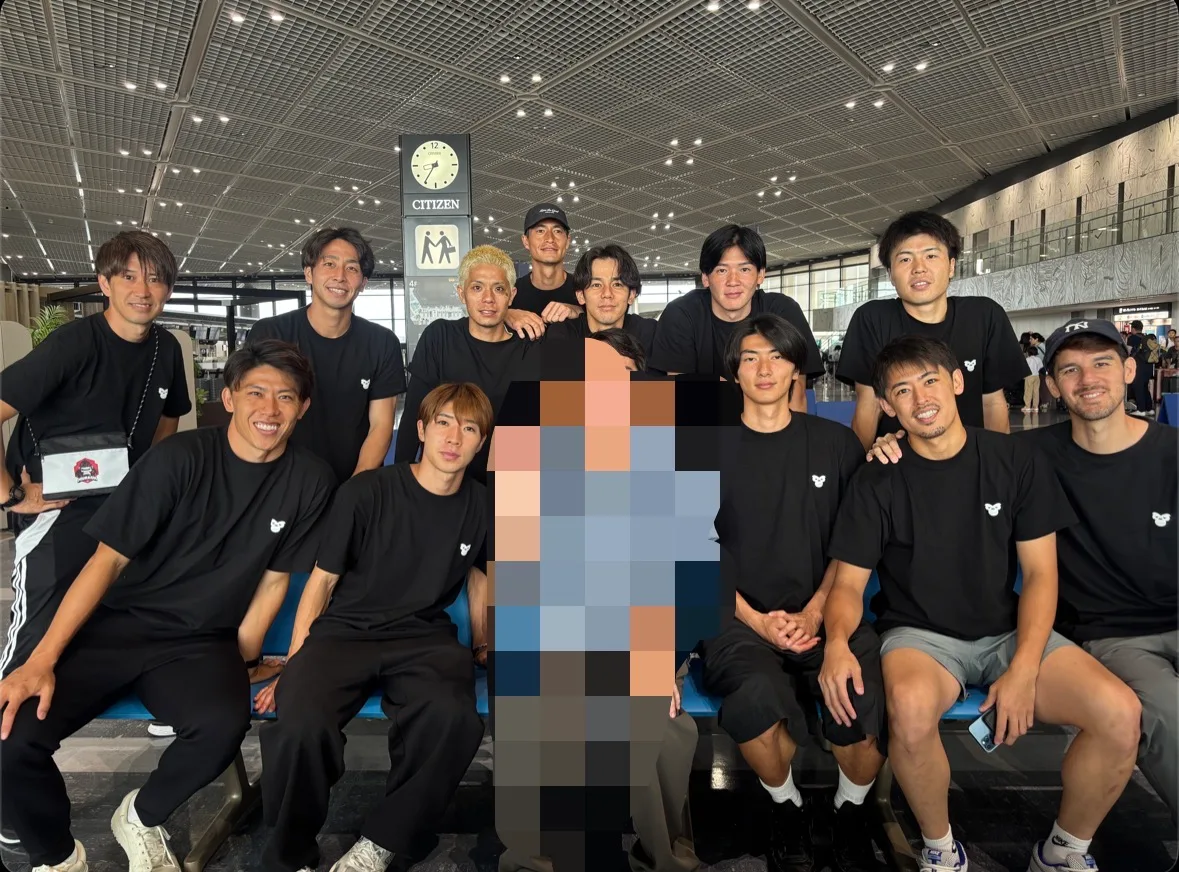 選手の皆さんと記念撮影